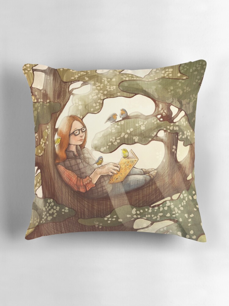 Thumbnail 3 of 4, Pillow, Spring Read designed and sold by jgingras.