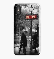 Paris Metro Entrance-Paris, France iPhone Case