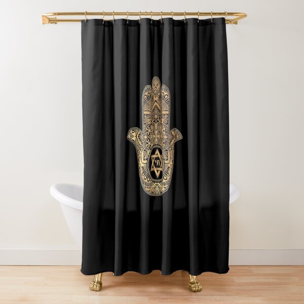 Jewish Hand Hamsa Shower Curtain