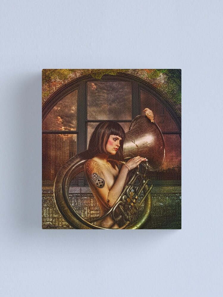 Thumbnail 2 of 3, Canvas Print, Apocalyptica designed and sold by jena dellagrottaglia.
