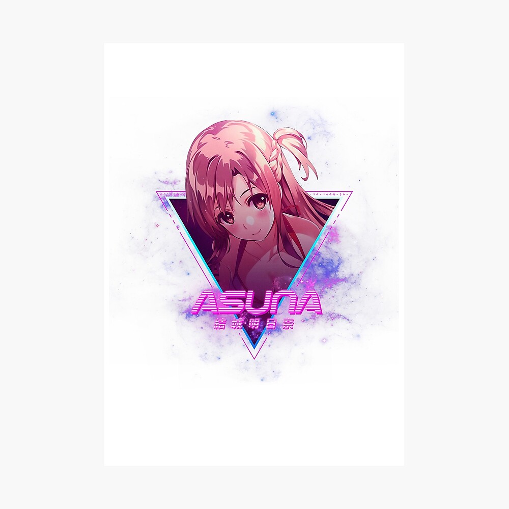 Sword Art Online Asuna 結城明日奈 Aesthetic Poster By Waifu Dope Redbubble