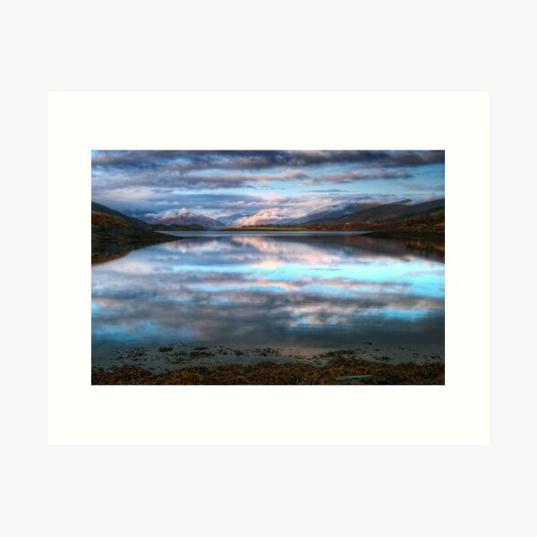 Morning Reflections On Loch Leven Art Print