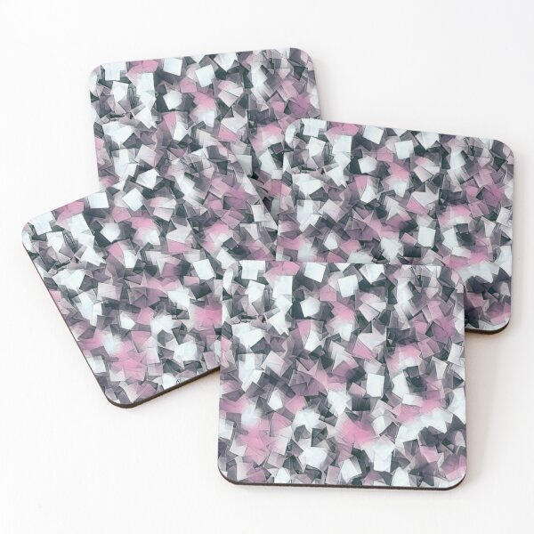 Item preview, Geometric Stacks Mini Pink designed and sold by LaurenWDesigns.