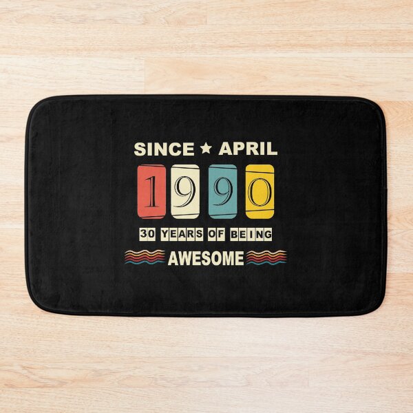 Item preview, Awesome April 1990 Vintage Tshirt 30 Years Old Birthday designed and sold by thehafdesigner.