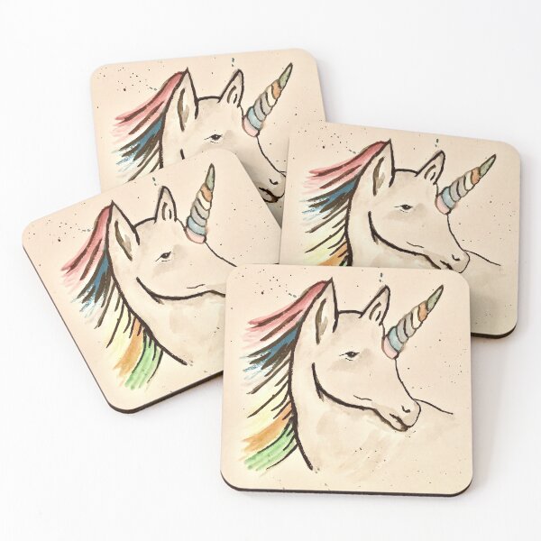 Item preview, Stunning rainbow unicorn watercolour painting  designed and sold by Selenajane26.