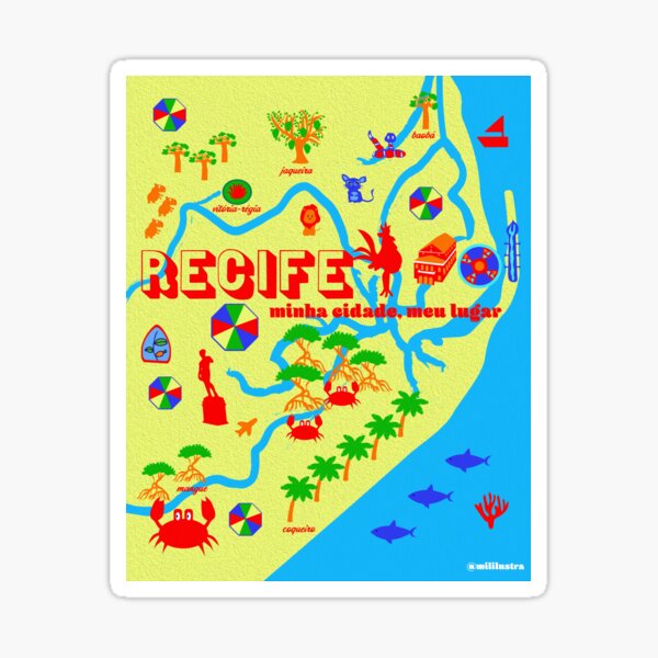 Artikel-Vorschau von Mapa do Recife, designt und verkauft von milenarussell.