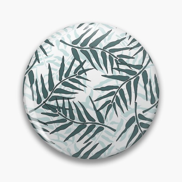 Item preview, Fern Forest Hand Drawn by Teresa Ryan in Layered Mint Green & Pine on White designed and sold by Teresa Ryan.