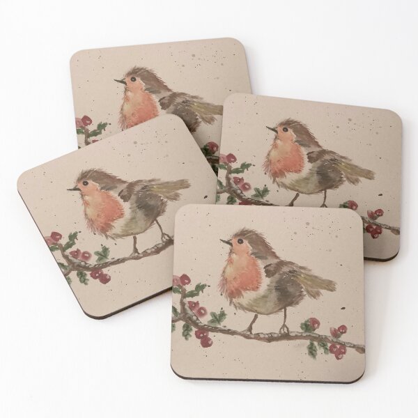 Item preview, Winter Robin watercolour painting  designed and sold by Selenajane26.