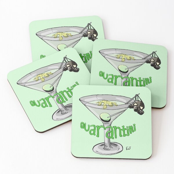 Quarantini Coasters (Set of 4)