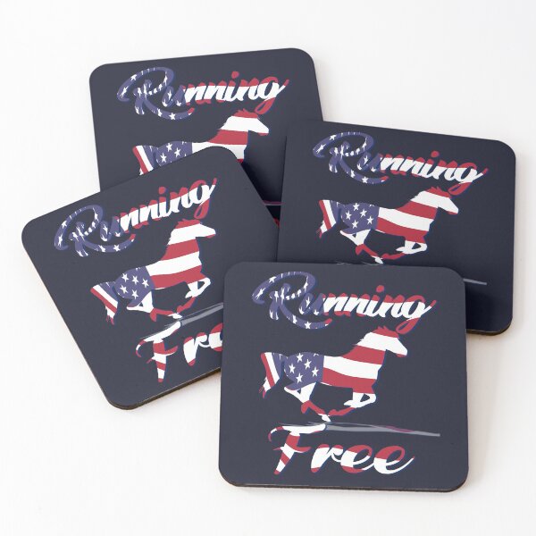 Item preview,  Horse Running Free In the US Flag designed and sold by No1Equestrian.