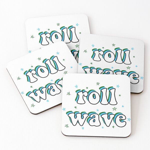 Item preview, Roll wave sticker designed and sold by natdoll.