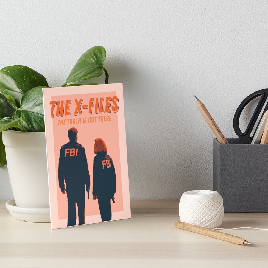 Mulder and Scully X-FILES Vintage Inspired Retro Poster | Art Board Print