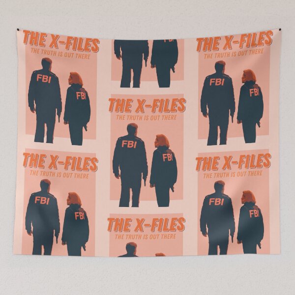 Item preview, Mulder and Scully X-FILES Vintage Inspired Retro Poster designed and sold by scullysblazer.