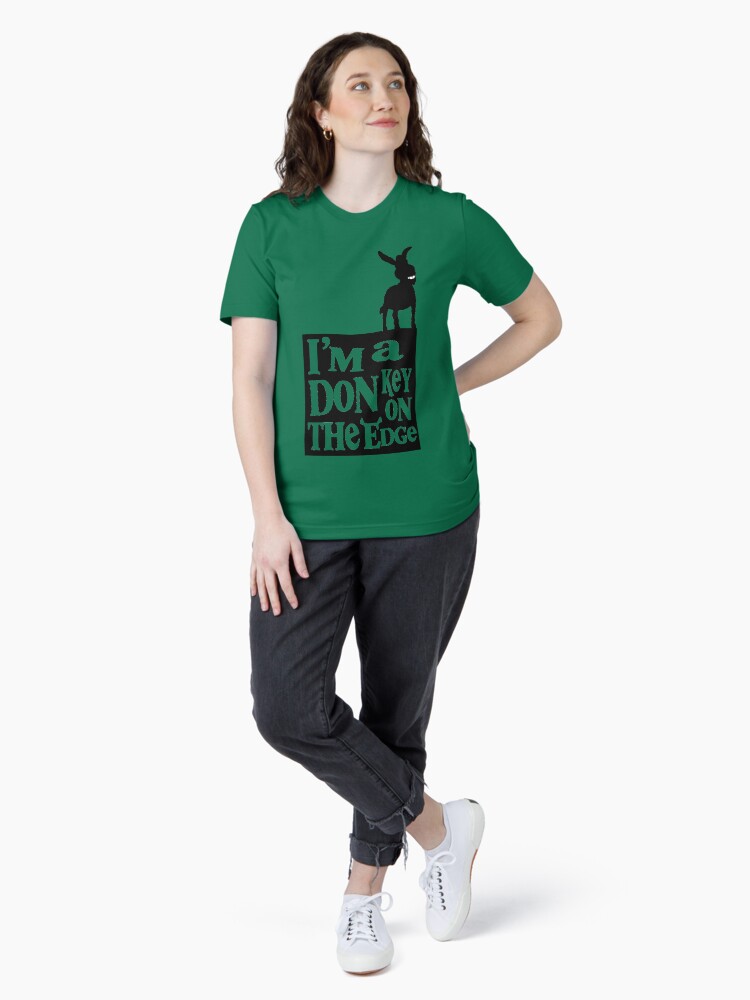 Thumbnail 4 of 7, Essential T-Shirt, I'm a donkey on the edge! designed and sold by Thundermonkey.
