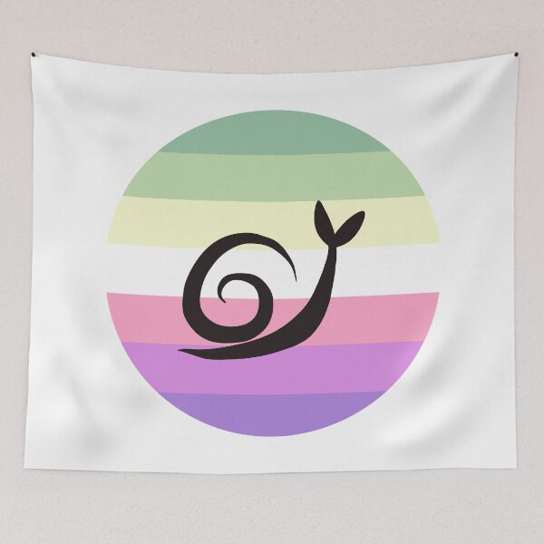 Item preview, Genderfae Minimalist Pride Snail Logo designed and sold by PrideSnails.