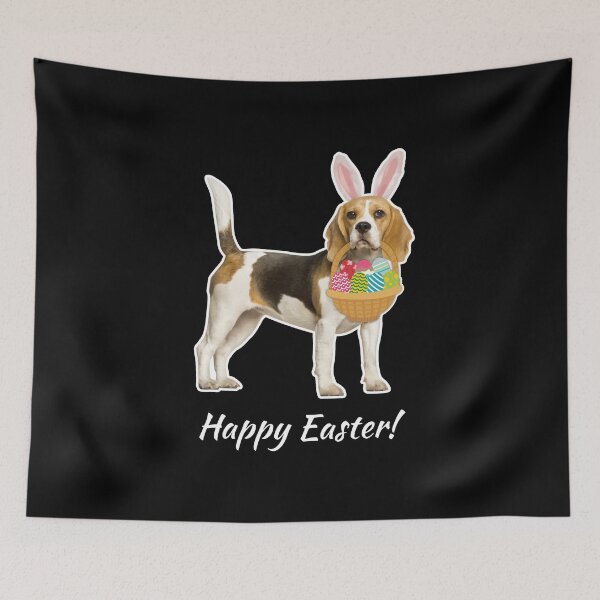 Item preview, Easter Beagle Dog with Bunny Ears designed and sold by EstelleStar.