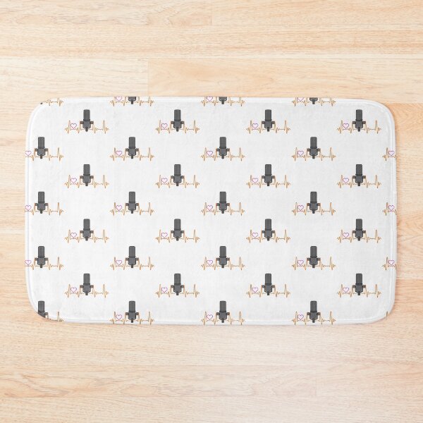 Item preview, Awesome Podcast Heartbeat Podcaster Heart Beat Tile Pattern designed and sold by perfectpresents.
