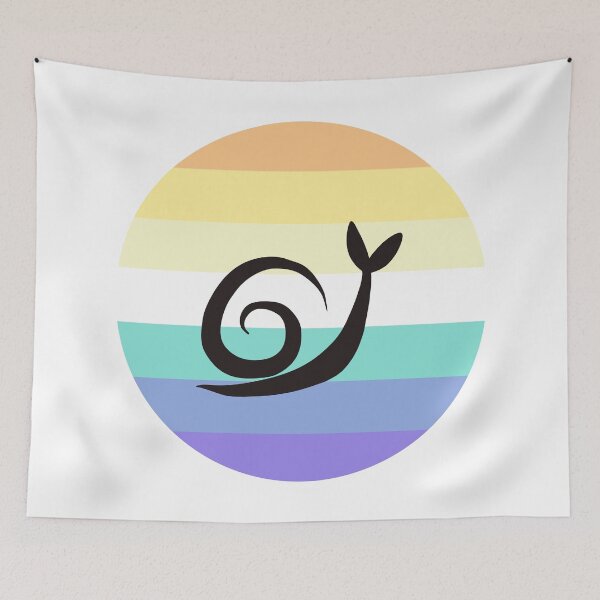 Item preview, Genderfaun Minimalist Pride Snail Logo designed and sold by PrideSnails.