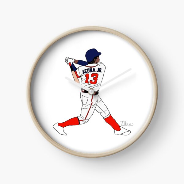 Acuna Jr. Contour Digital Drawing - Baseball - Sticker