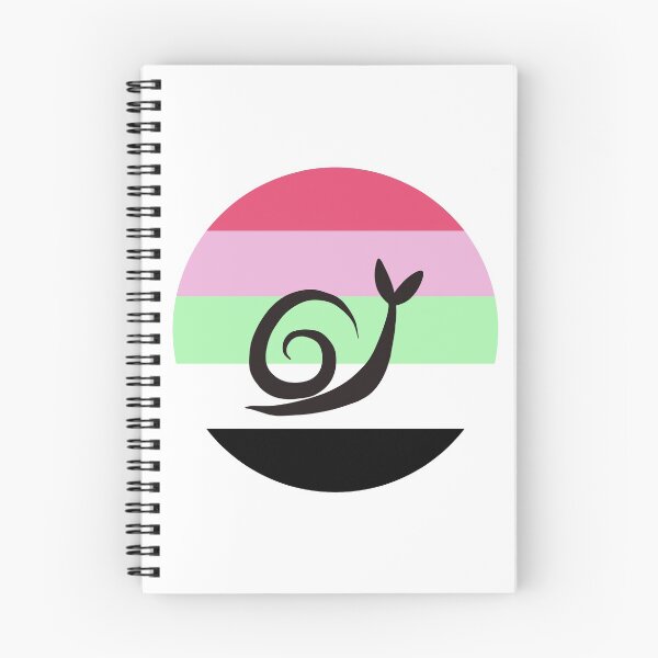 Item preview, Recipromantic Minimalist Pride Snail Logo designed and sold by PrideSnails.