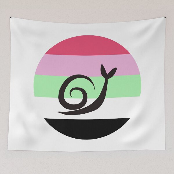 Item preview, Recipromantic Minimalist Pride Snail Logo designed and sold by PrideSnails.