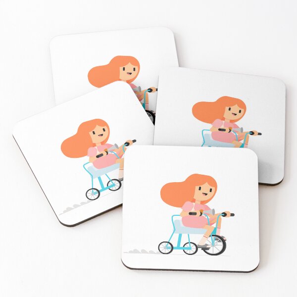 Item preview, Girl on a bicycle designed and sold by maryannacher.