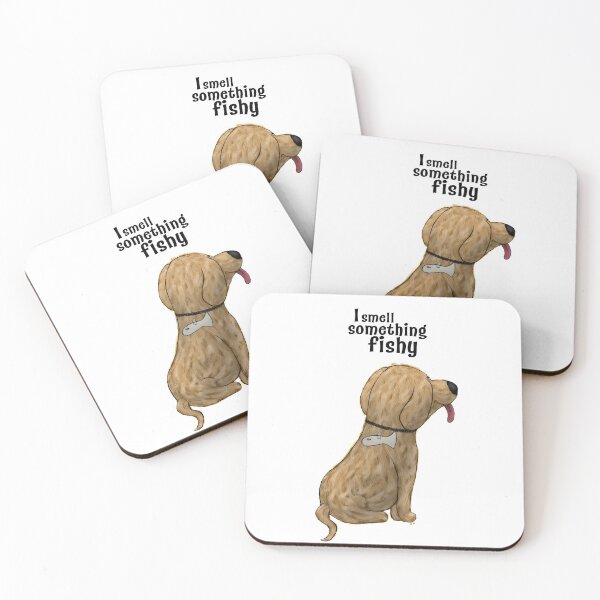 Item preview, I Smell Something Fishy Cartoon Dog designed and sold by XavierWendling.