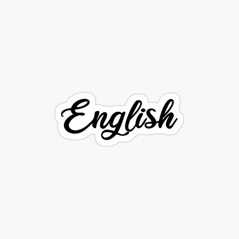 English Word Stickers