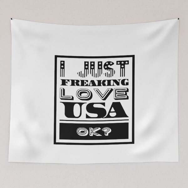 Item preview, I love USA Trendy Design I Gift For Proud Americans designed and sold by Dubbra.