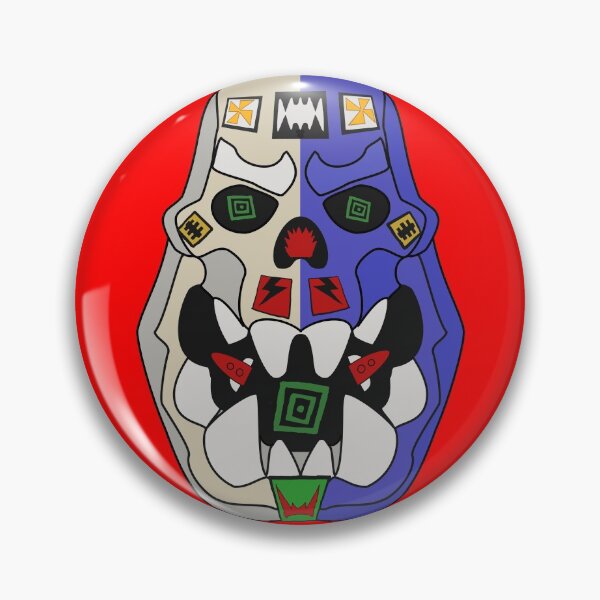 Item preview, Ork Kandy Skull 2 - The Lucky Blue Half - On Red designed and sold by SolarCross.