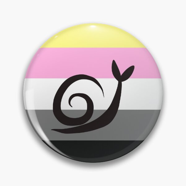 Item preview, Queerplatonic Minimalist Pride Snail Logo designed and sold by PrideSnails.