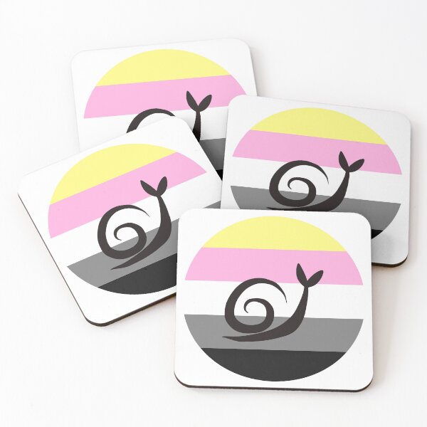 Item preview, Queerplatonic Minimalist Pride Snail Logo designed and sold by PrideSnails.