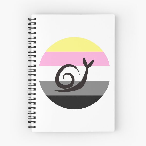 Item preview, Queerplatonic Minimalist Pride Snail Logo designed and sold by PrideSnails.