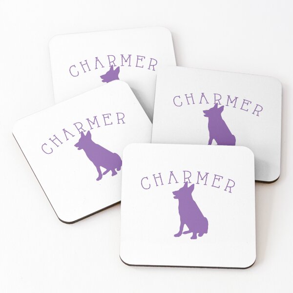 Item preview, KELPIE Charmer (cute purple dog) designed and sold by jazzydevil.