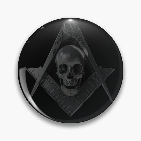 Item preview, Freemason Square & Compass Stealth Skull Widows Son Masonic designed and sold by MasterMasonMade.