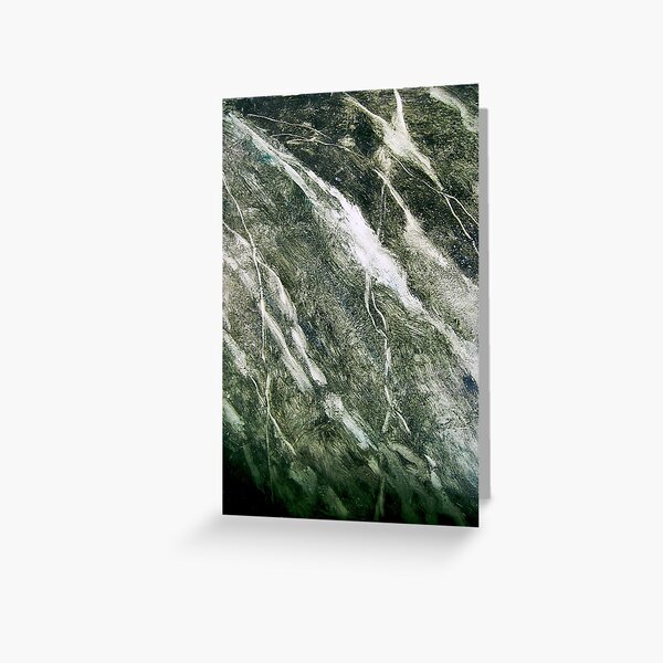 Green marble Greeting Card