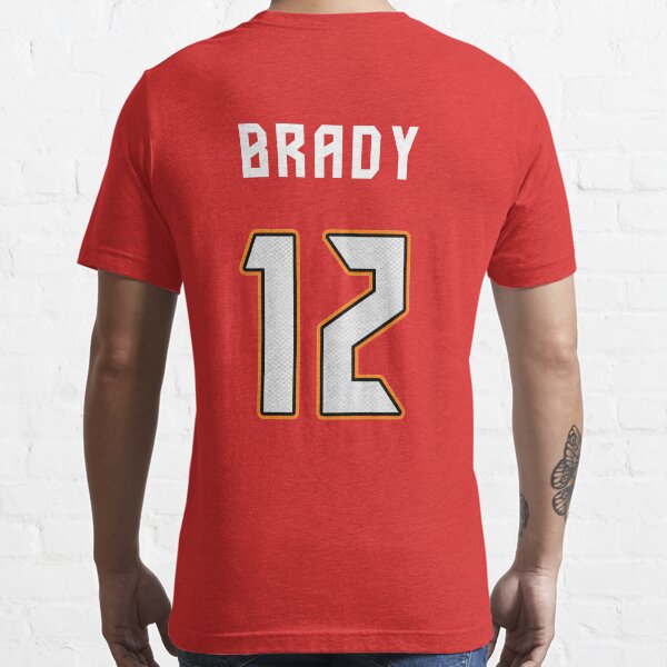 Youth Tom Brady Red Tampa Bay Buccaneers Mainliner Player Name & Number  T-Shirt