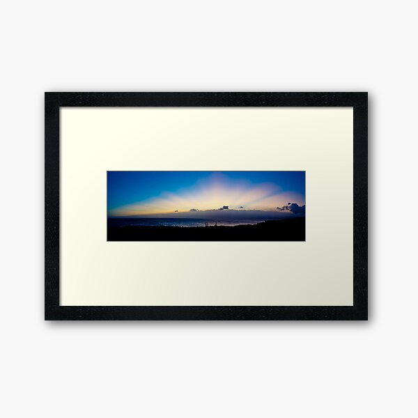 Sun Rays, South Point - Hawaii Framed Art Print