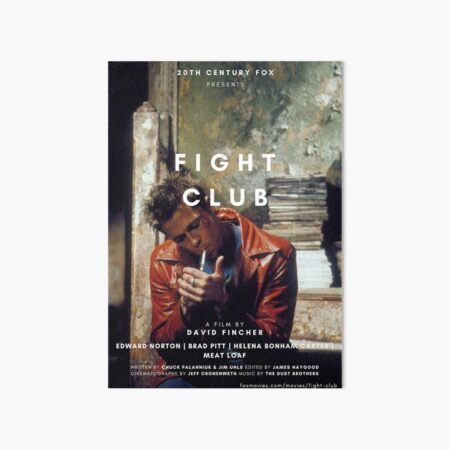 LUCHA CLUB BRAD PITT POSTER Lámina rígida