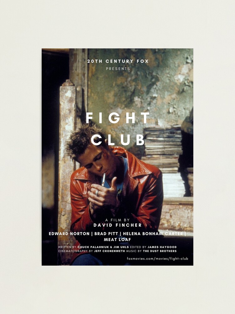 FIGHT CLUB BRAD PITT POSTER Photographic Print