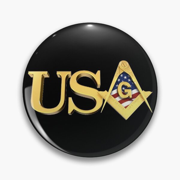 Item preview, Freemason USA American Flag Square & Compass Masonic designed and sold by MasterMasonMade.
