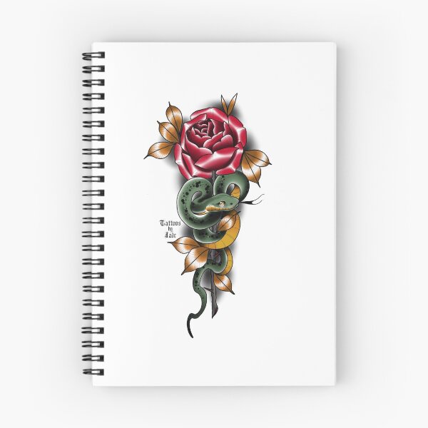 Item preview, Snake x Rose designed and sold by Tattoosbyjade.