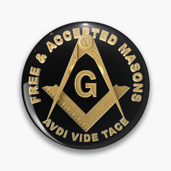 Item preview, Freemason Square & Compass Free & Accepted Masons Gold Masonic designed and sold by MasterMasonMade.