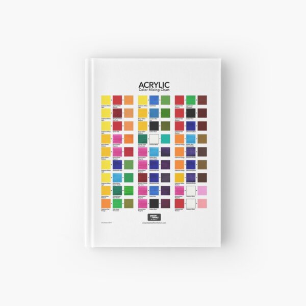 Acrylic Color Mixing Chart Hardcover Journal for Sale by Chris Breier