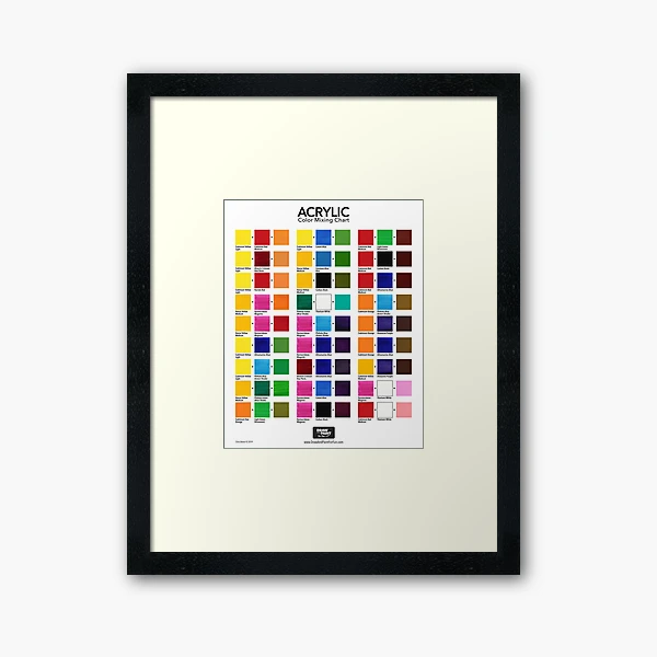 Acrylic Color Mixing Chart Hardcover Journal for Sale by Chris Breier