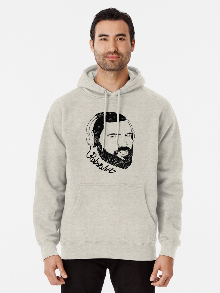 Alternate view of Insatiable black lines Pullover Hoodie