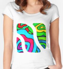 BINGE - Psychedelic artwork Women's Fitted Scoop T-Shirt