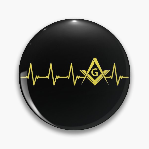 Item preview, Freemason EKG Heartbeat Square & Compass Masonic designed and sold by MasterMasonMade.