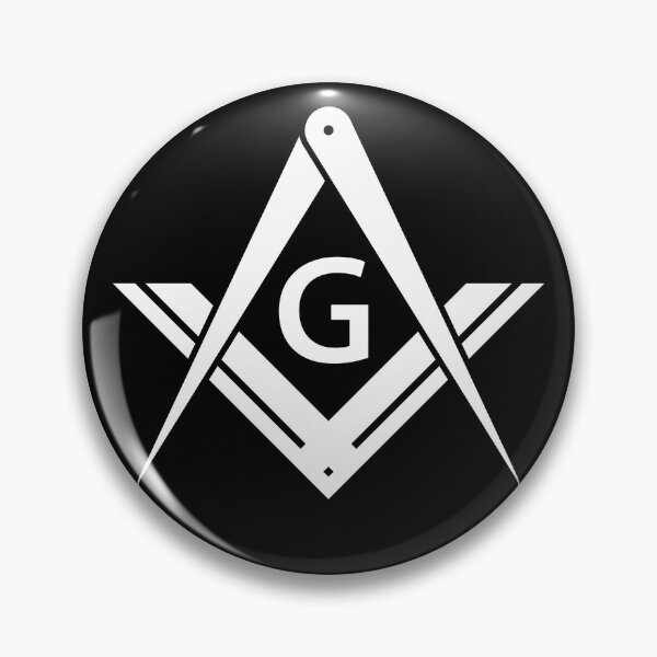 Item preview, Freemason Square & Compass White Modern Masonic designed and sold by MasterMasonMade.