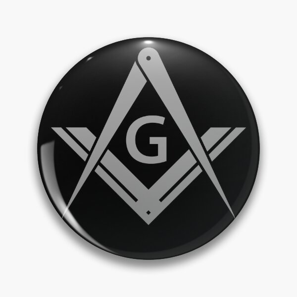 Item preview, Freemason Square & Compass Silver Modern Masonic designed and sold by MasterMasonMade.